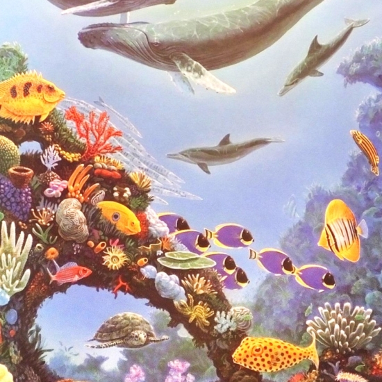 チャールズ・リン・ブラッグの絵画作品　タイトルは、Beauty and the Ree